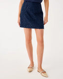 Kels Boucle Mini Skirt, Low Tide Navy-Lilly Pulitzer