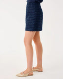 Kels Boucle Mini Skirt, Low Tide Navy-Lilly Pulitzer