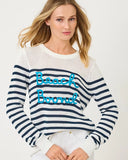 Kelsa Sweater, Coconut Beach Bound Embroidery-Lilly Pulitzer