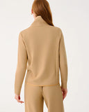 Basque Full Zip Up Jacket, Heathered Iced Latte-Lilly Pulitzer