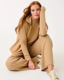 Basque Full Zip Up Jacket, Heathered Iced Latte-Lilly Pulitzer