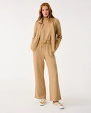 Basque Full Zip Up Jacket, Heathered Iced Latte-Lilly Pulitzer