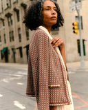 Cartolina Evelyn Cardigan, Espresso-Cartolina