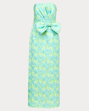 Tiernan Maxi Dress, Capri Blue Tulip Tango Jacquard-Lilly Pulitzer