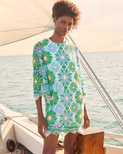 Jouri Lce Dress, Putting Green-Lilly Pulitzer