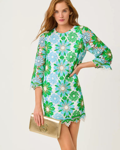 Jouri Lce Dress, Putting Green-Lilly Pulitzer