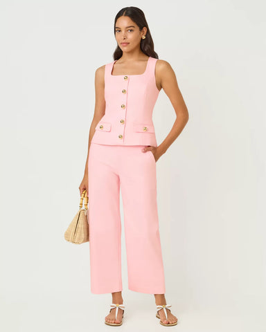 Sarissa Crop Pant, Pink Muse-Lilly Pulitzer