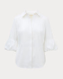The Bubble Sleeve Lilly Shirt, Resort White-Lilly Pulitzer