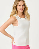 Vanna Knit Top, Resort White-Lilly Pulitzer