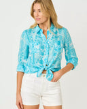 Harleen 5" High Rise Short, Resort White-Lilly Pulitzer