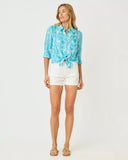 Harleen 5" High Rise Short, Resort White-Lilly Pulitzer