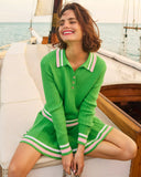 Suzette Sweater, Putting Green X Resort White-Lilly Pulitzer
