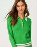 Suzette Sweater, Putting Green X Resort White-Lilly Pulitzer