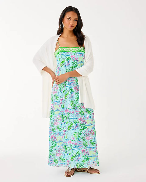 Lanelle Cashmere Wrap, Coconut-Lilly Pulitzer