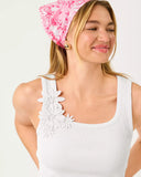 Arica Knit Top, Resort White-Lilly Pulitzer