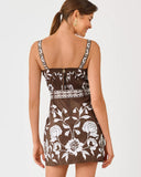 Muireann Skirted Romper, Coco Beach