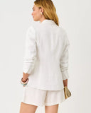 Finnick Linen Blazer, Resort White-Lilly Pulitzer