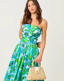 Ivella Maxi Dress, Capri Blue Rousseaus Roses Overlay-Lilly Pulitzer