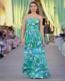 Ivella Maxi Dress, Capri Blue Rousseaus Roses Overlay-Lilly Pulitzer