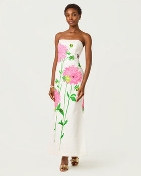 ELYSE STRETCH MAXI DRESS, RESORT WHITE-Lilly Pulitzer