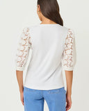 Ronson Eyelet Knit Top, Resort White-Lilly Pulitzer