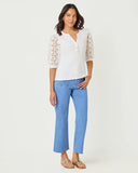 Ronson Eyelet Knit Top, Resort White-Lilly Pulitzer