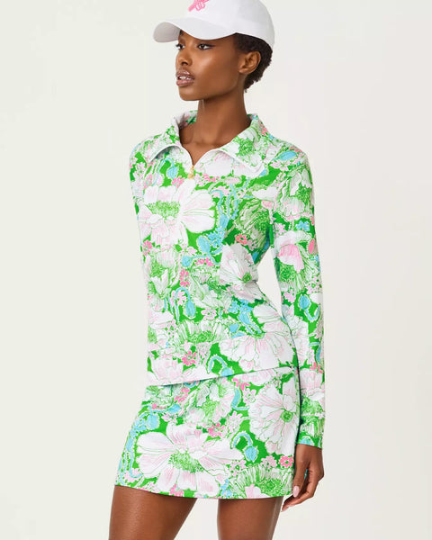 Maryana 15" Lounge Skort, Putting Green Poppyland-Lilly Pulitzer