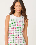 Lydon Lace Shift, Chicken Check, Cherry Blossom Pink-Lilly Pulitzer