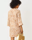 Annadetta Linen Tunic Dress, Iced Latte