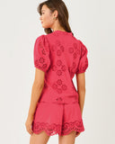 CASTINE SHORT SLEEVE TOP, PARADISE PUNCH-Lilly Pulitzer