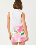 Frida Sleeveless Bow Polo, Resort White-Lilly Pulitzer