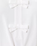 Frida Sleeveless Bow Polo, Resort White-Lilly Pulitzer