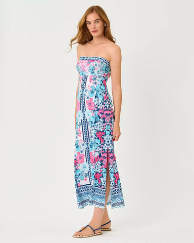Noa Strapless Maxi Dress - Starlight Navy-Lilly Pulitzer