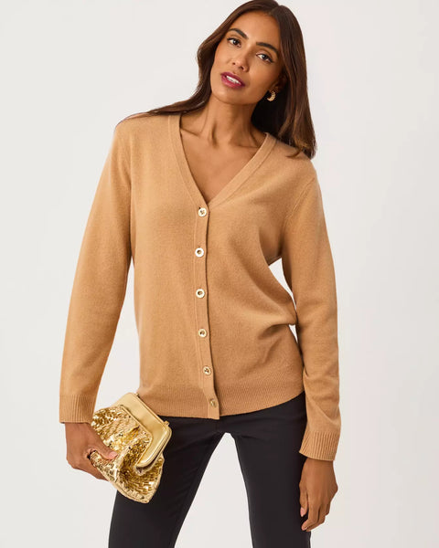 Tippery Longer Length Cardigan, Heather Iced Latte-Lilly Pulitzer