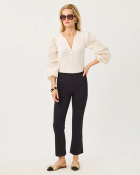 Kynlee Bi-Stretch Pant, Noir-Lilly Pulitzer