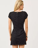 Jules Short Sleeve Romper, Noir