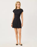Jules Short Sleeve Romper, Noir