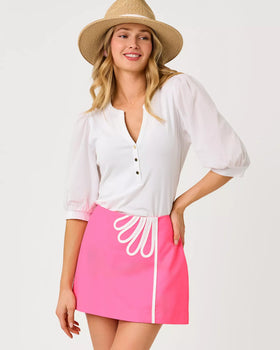 Michelina Mini Skort - Cherry Blossom Pink-Lilly Pulitzer