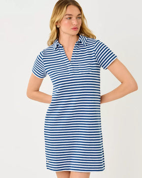 Dune Short Sleeve Dress, Starlight Navy-Lilly Pulitzer