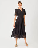 Wayland Midi Dress, Noir