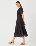Wayland Midi Dress, Noir