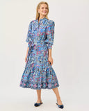 Drena Midi Dress, Multi Paisley Parade Engineered Woven Shirtdress