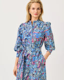Drena Midi Dress, Multi Paisley Parade Engineered Woven Shirtdress