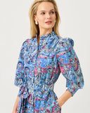 Drena Midi Dress, Multi Paisley Parade Engineered Woven Shirtdress