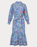 Drena Midi Dress, Multi Paisley Parade Engineered Woven Shirtdress