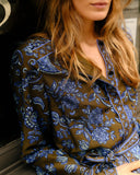 Cartolina Helene Midi Dress, Cedar Hill Paisley-Cartolina