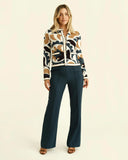Fleur Birdseye Knit- Stained Glass Floral