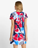 Jc Ella Dress, Mod Garden Navy-Jude Connally