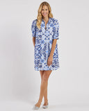 Jude Connally Emerson Dress, French Tile White-Jude Connally