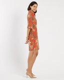 Susanna Dress Classic Mums, Paprika-Jude Connally